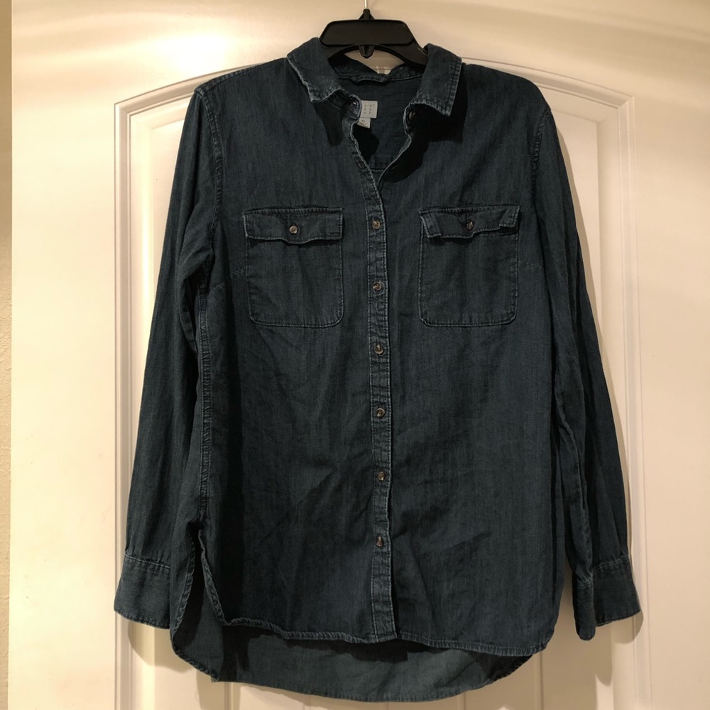 Denim Button Down Shirt